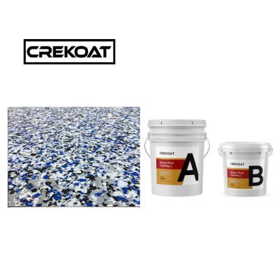 China Seamless Flake Epoxy Resin Floor Coating Self Leveling 12 Months Shelf Life for sale