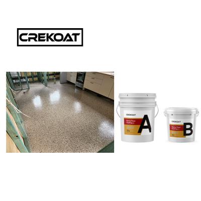 China 3mm Slip Resistant Epoxy Floor Coating Resin Full Broadcast Epoxy Flake Coating for sale