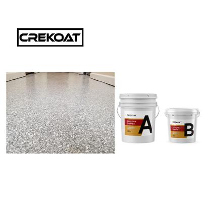 China 2:1 By Weight Epoxy Resin Floor Coating No Peeling Epoxy Multi Flake Coating for sale