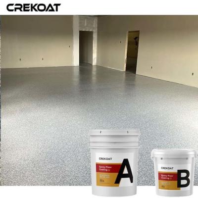 China Flake Broadcast Resinous Floor Coatings Epoxy Resin Primer Basecoat Topcoat for sale