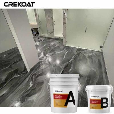 China Residential Metallic Epoxy Floor Coating Decorative Concrete Flooring for sale