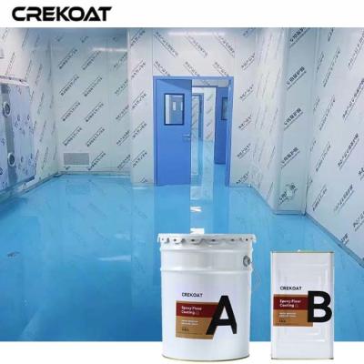 China Seamless Industrial Epoxy Paint For Concrete Transition Between The Floor And Walls for sale