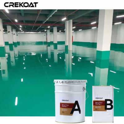 China Unique Patterns Epoxy Industrial Floor Paint Create A Glossy Metallic Look for sale