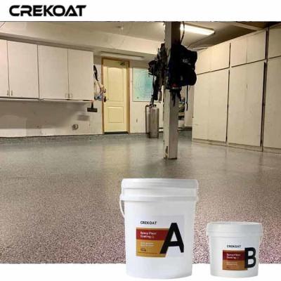 China Versatile Design Epoxy Flake Floor Coating With Metallic Flakes Unique Look for sale