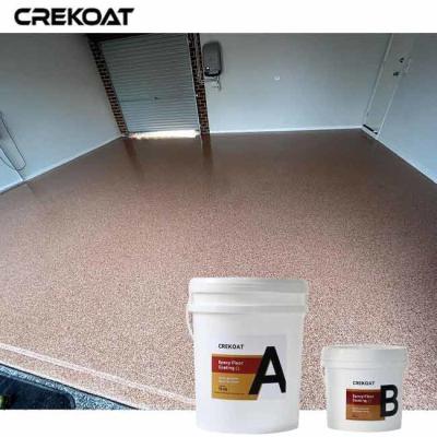 China Unique Look Epoxy Flake Floor Coating Resistant To Yellowing And Discoloration for sale