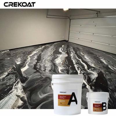 China Slip Resistance Metallic Silver Epoxy Long-Lasting Flooring For Residential And Commercial for sale