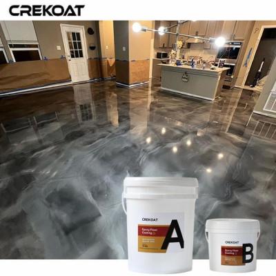 China Decorative Effects Polyaspartic Metallic Floor Coating With Metallic Pigments Or Flakes for sale