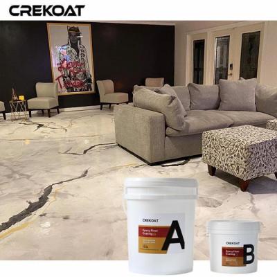 China Low Odor White Metallic Epoxy Floors Coating Anti-Slip Texture Options For Safety for sale