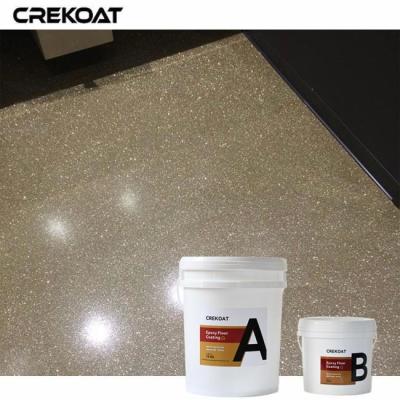 China Non-Toxic Pure Metallic Epoxy Floor Coating Of Gloss Or Matte Finishes for sale