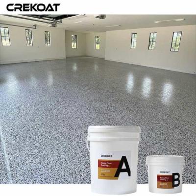 China Flake Floor Coatings Offers A High-gloss Or Matte Finish Based On Preference for sale