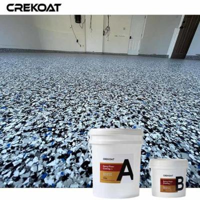 China Black Flake Epoxy Floor Repels Stains From Oils , Grease And Other Substances for sale