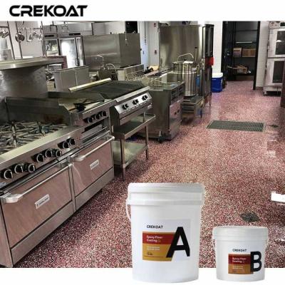 China Moisture-Proof Epoxy Flake Floor Coating Vapor Transmission For Damp Environments for sale