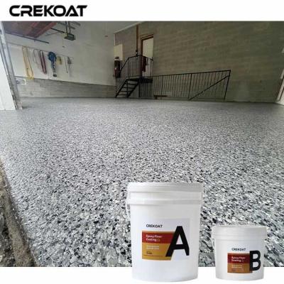 China Enhanced UV Stability Epoxy Floor Coating With Flakes To Prevent Color Fading for sale