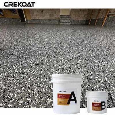 China Self-Leveling Epoxy Flake Floor Coating Low Odor During Application for sale