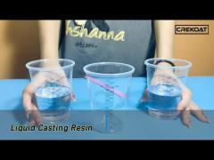 UV Resistant Liquid Casting Resin Coating Self Leveling For Tabletop Artworks