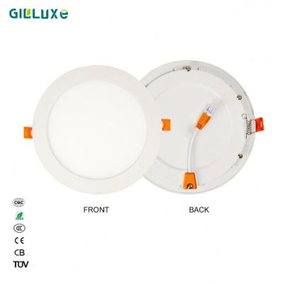 China Hot Selling Design Recessed Luminous Ceiling Lighting 18W Led Slim Round Panel Light en venta