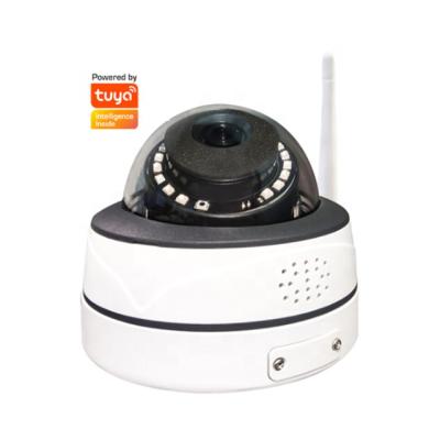 China Tuya 5MP WiFi POE Dome Vandal Proof Camera Security Camera IR Intercom Humanoid Detection Alarm Two-Way Wifi Security Camera for sale