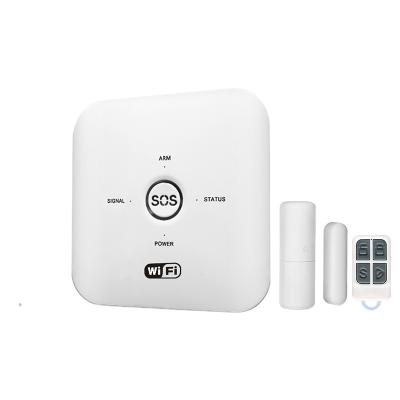 China Flashing Light Sound and When Alarm Controller Pir Motion Detector Wifi Siren Hot Selling Wireless Remote Security Alarm System for sale