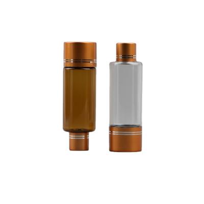 China Factory Wholesale Smoke 30ml PET Transparent Plastic Brown Smoking Tobacco Bottle for sale