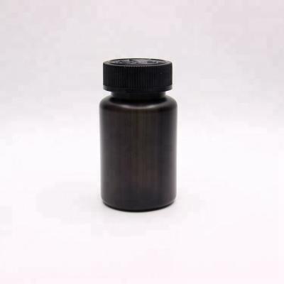 China 120ml Health Care Pharmaceutical High Quality Medical Pill Capsule Black White Empty Plastic Bottle for sale