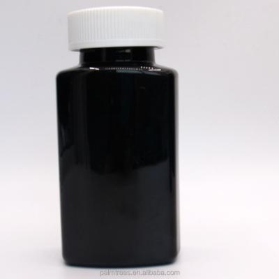 China Pharmaceutical Hot Sales PET Black 150ml Plastic Candy Pill Square Bottle for sale