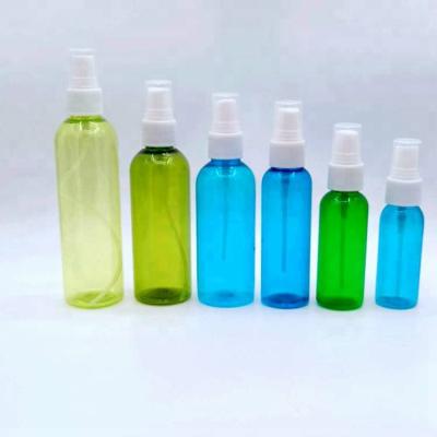 China Hot Sales 120ml 100ml 90ml 60ml 50ml 35ml Personal Care Factory PET Personal Care Mist Plastic Spray Bottle for sale