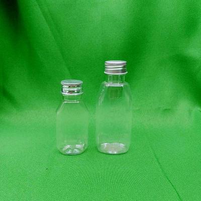 China Pharmaceutical Hot Sales 100ML Cap Medical Aluminum Transparent Syrup PET Liquid Plastic Bottle for sale