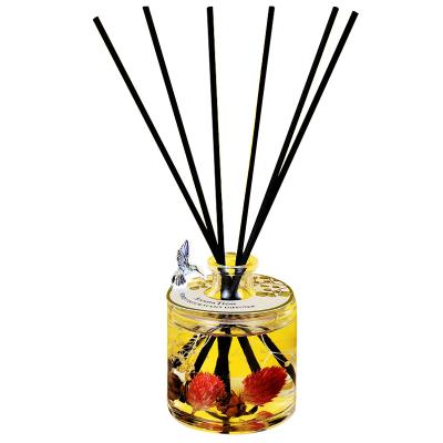 China Viable Home Perfume Air Freshener Aroma Glass Bottle Diffuser Customs Commercial Reed Diffuser for sale