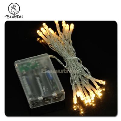 China PARTY 2M 3M 5M Warm White IP44 Led Light Battery Powered 20 String LED For Outdoor Christmas Party Decoration for sale