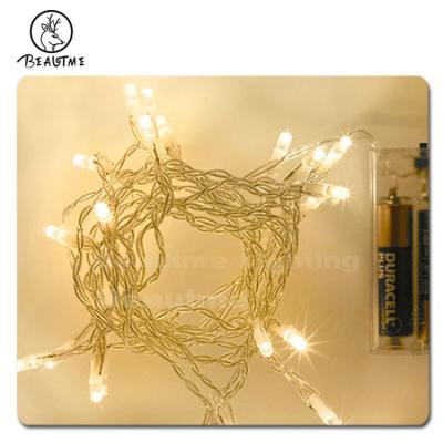 China IP44 2M 20leds 5M Christmas Party Decoration 50leds Battery String Lights Outdoor Indoor Outdoor Led for sale