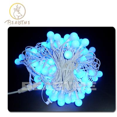 China High Quality Rough Slow Auto-flash IP65 10m 80LEDs 2.5CM Diameter Ball String Lights Led String Lights For Christmas Party Festival for sale