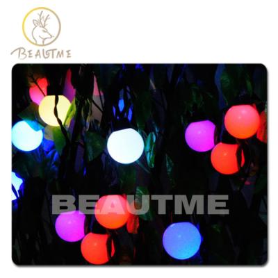 China AC110V 5M 20LEDs 4CM Tough Slow Auto-flash Outdoor Waterproof Large LED Ball Super String Lights Copper Wire Led String Lights For Christmas Festival for sale