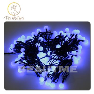 China IP67 15M Rough Slow Fast Automatic Christmas Hallween Decoration Flash Lights 100leds Outdoor Ball Led String Light Led String Light For Holiday for sale