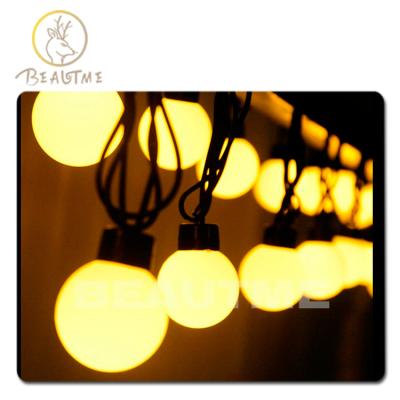 China Tough Slow Auto-flash 32.8ft 50LEDs Party Holiday Garden Fence AC110V 220V Use Super Large LED String Light 4CM Ball String Light Super Christmas for sale