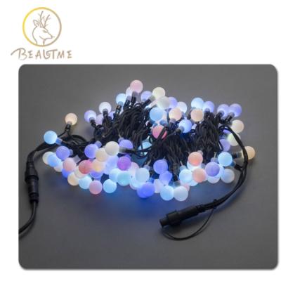 China AC110V/220V IP67 15M AC110V/220V IP67 15M Rough Slow Fast Auto Flash 100leds RGB Color LED Ball String Light led string light led string light for holiday for sale