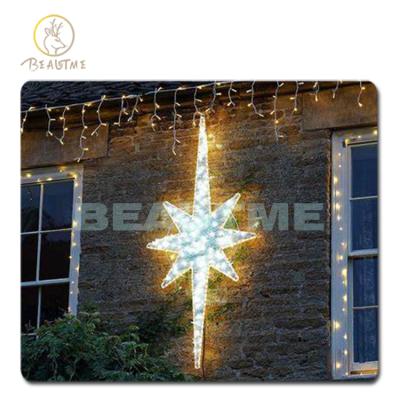 China Decoration commercial outdoor cold white star christmas use pattern light 2d led light holiday 3d christmas star pattern light for sale