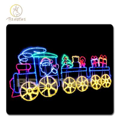 China Use IP67 Commercial Train Outside Decorative Pattern Light In Christmas Holiday Lighting LED Pattern Light Christmas Decoration Rooftop Garden for sale