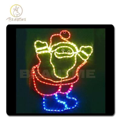 China Commercial Use CE Standard IP67 220V/110V Pattern Light LED Pattern Lights Facny Santa Claus Made In Rope Light For Outdoor Decoration Christmas for sale