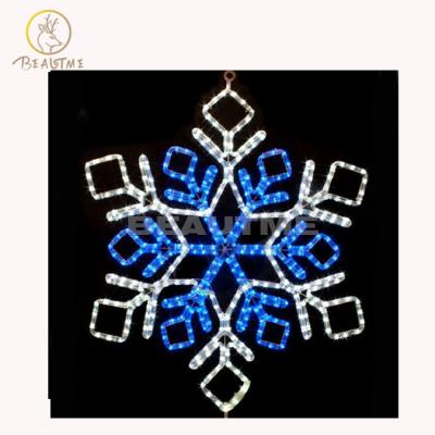 China Commercial Outdoor Use Good Quality Festival Decoration Holiday Lighting 2D Snowflake Pattern Light for sale