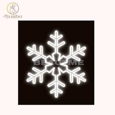 China Commercial use 2d newcomer holiday decoration snow pattern led snowflake light for sale