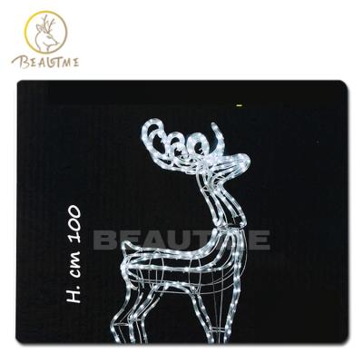 China Firmly On Outdoor IP65 Reindeer Christmas Light Pattern In Holiday Lighting For Xmas Decoration Park Fun Ground for sale