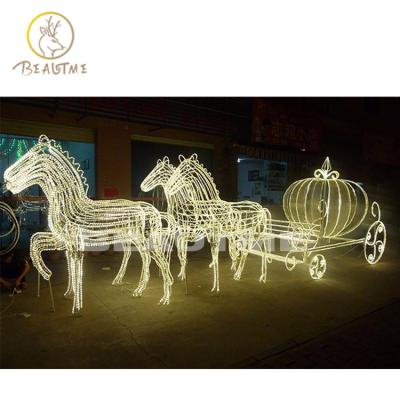 China High 6.56ft High 6.56ft Horse 3D Carriage Carriage 3D Pattern LED Light Holiday Christmas Creative Pattern Light LED Decorative Light 220V IP44 IP65 Steady Or Twinkle for sale