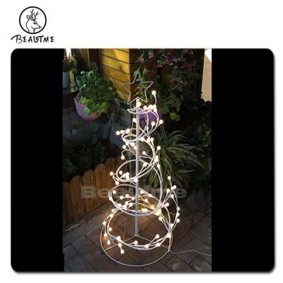 China Firmly On Outdoor Sales Always Warm Warmwhite USB 1.5m LED Spiral Tree Lights For Party Chritmas Decoration for sale