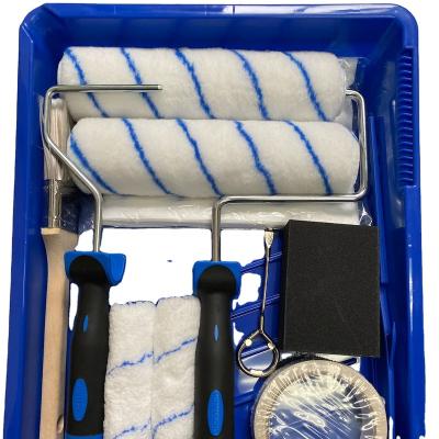 China Painting Tool Kits 17 Pcs Painting Kit Heavy Duty Roller Frame With Mold Handle for sale