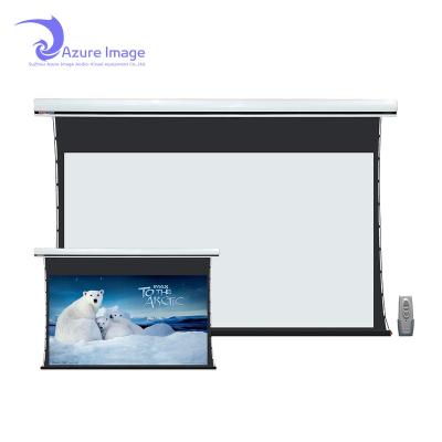 China 120 Inch Electric 16:9 Motorized Tag Stretched Screen 300