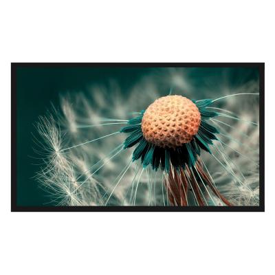 China 16:9 Perforated Fixed Frame Screen / 4K HD Transparent Acoustic Screen / Aluminum Frame for sale