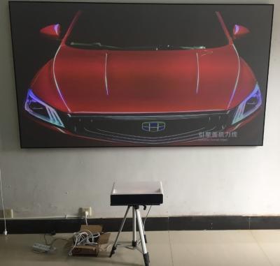 China Wireless System 100 Inch 16:9 Ambient Light Anti PET Crystal Frame Projector Screen for sale