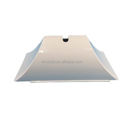 China Custom injection molding in ABS plastic. White Thermoforming LED TV Monitor Cover for sale