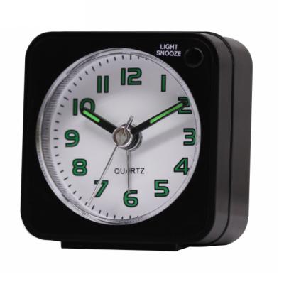 China Antique Style BB05508 Imarch Square Shaped Customize Color Night Light Nap ABS Mini Size Travel Alarm Clock for sale