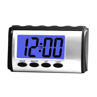 China Calendars Synchronize Hourly Sound Nap German Arabic English-Spanish LED Light Speaking Digital LCD Alarm Clock for sale